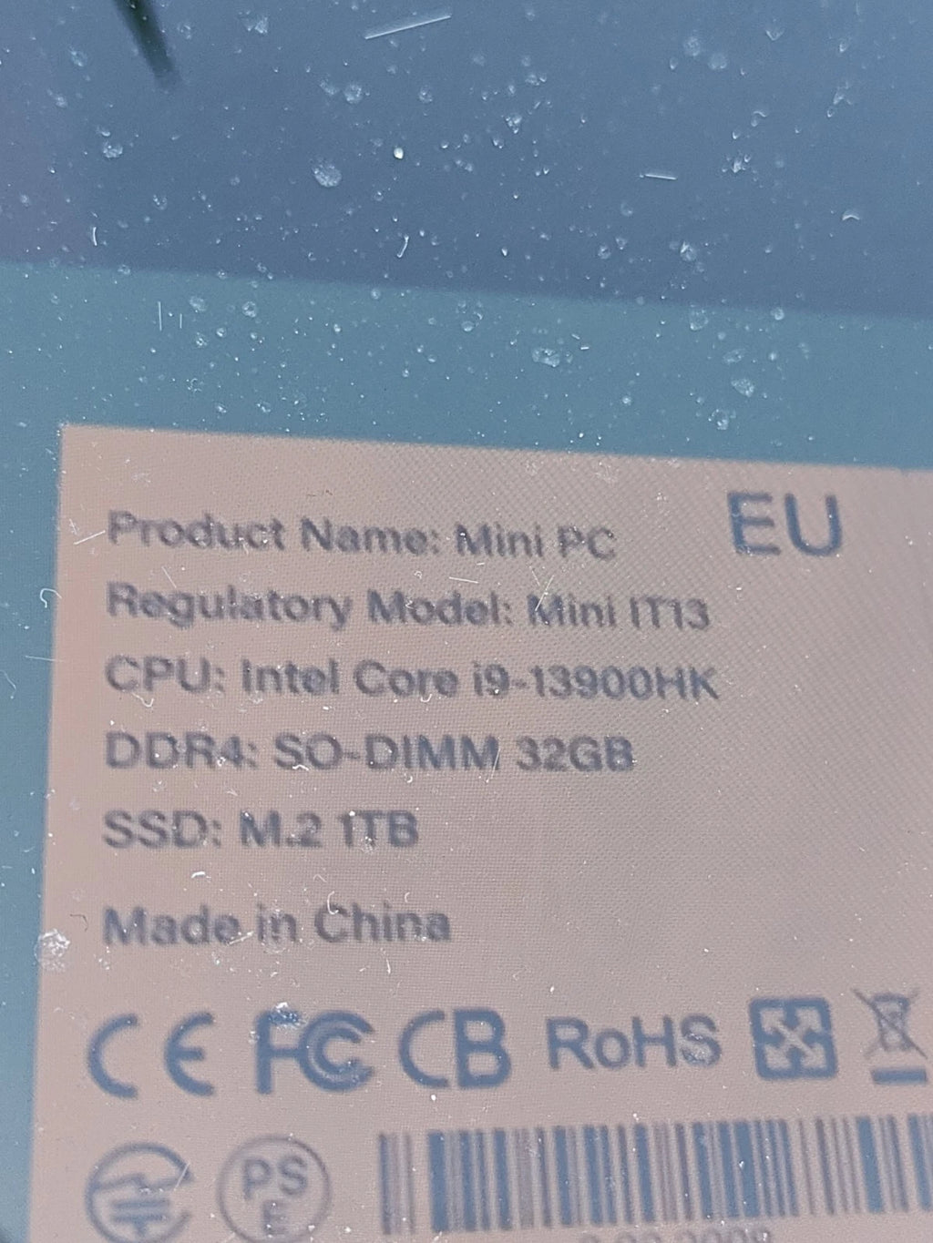 GEEKOM IT13 Mini PC – Intel i9-13900HK, 32GB RAM, 1TB SSD, Windows 11 Pro (Gebraucht)