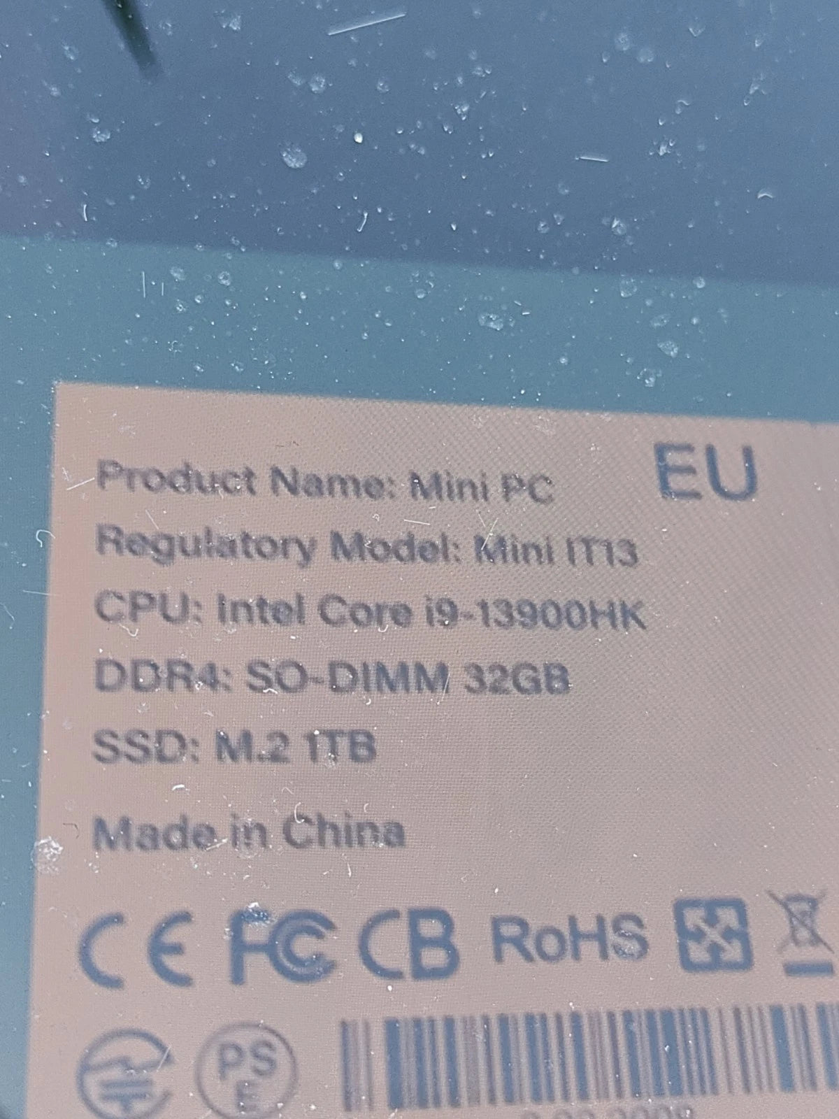 GEEKOM IT13 Mini PC – Intel i9-13900HK, 32GB RAM, 1TB SSD, Windows 11 Pro (Gebraucht)