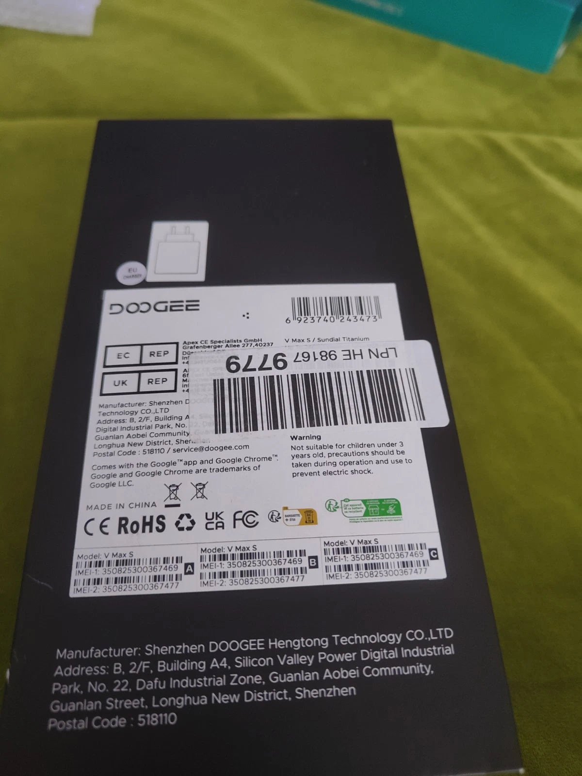 DOOGEE V Max S 5G Outdoor Smartphone – 24GB RAM, 256GB Speicher, 6,9" Display