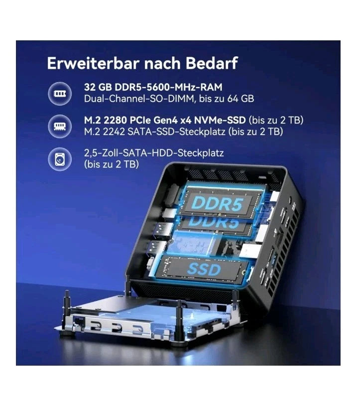 GEEKOM IT15 Mini PC – Intel Core Ultra 9 285H, 32GB RAM, 2TB SSD, Windows 11 Pro (Gebraucht)