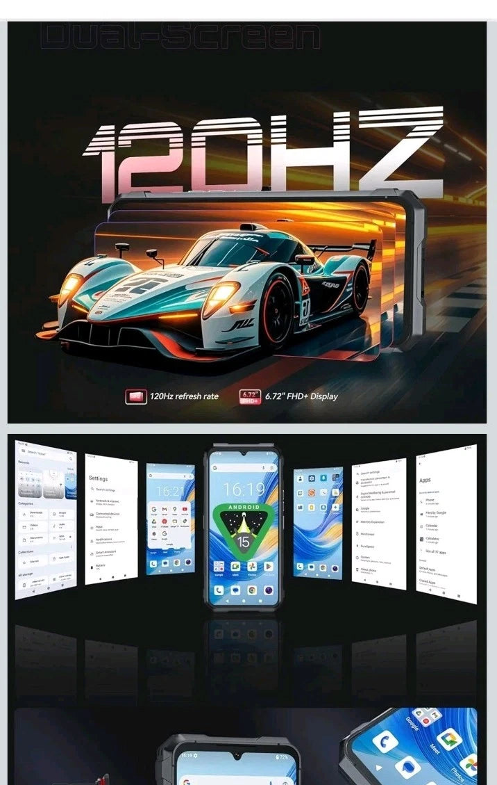 CUBOT KingKong 11 5G Smartphone – 32GB RAM, 256GB Speicher, 108MP, 120Hz Display