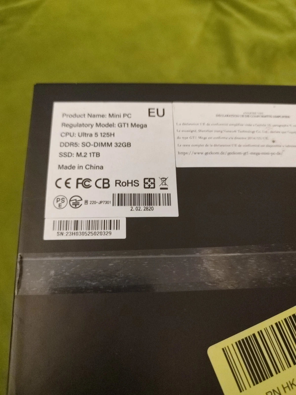 GEEKOM GT1 Mega Mini PC – Intel Core Ultra 5 125H, 32GB RAM, 1TB SSD, Windows 11 Pro
