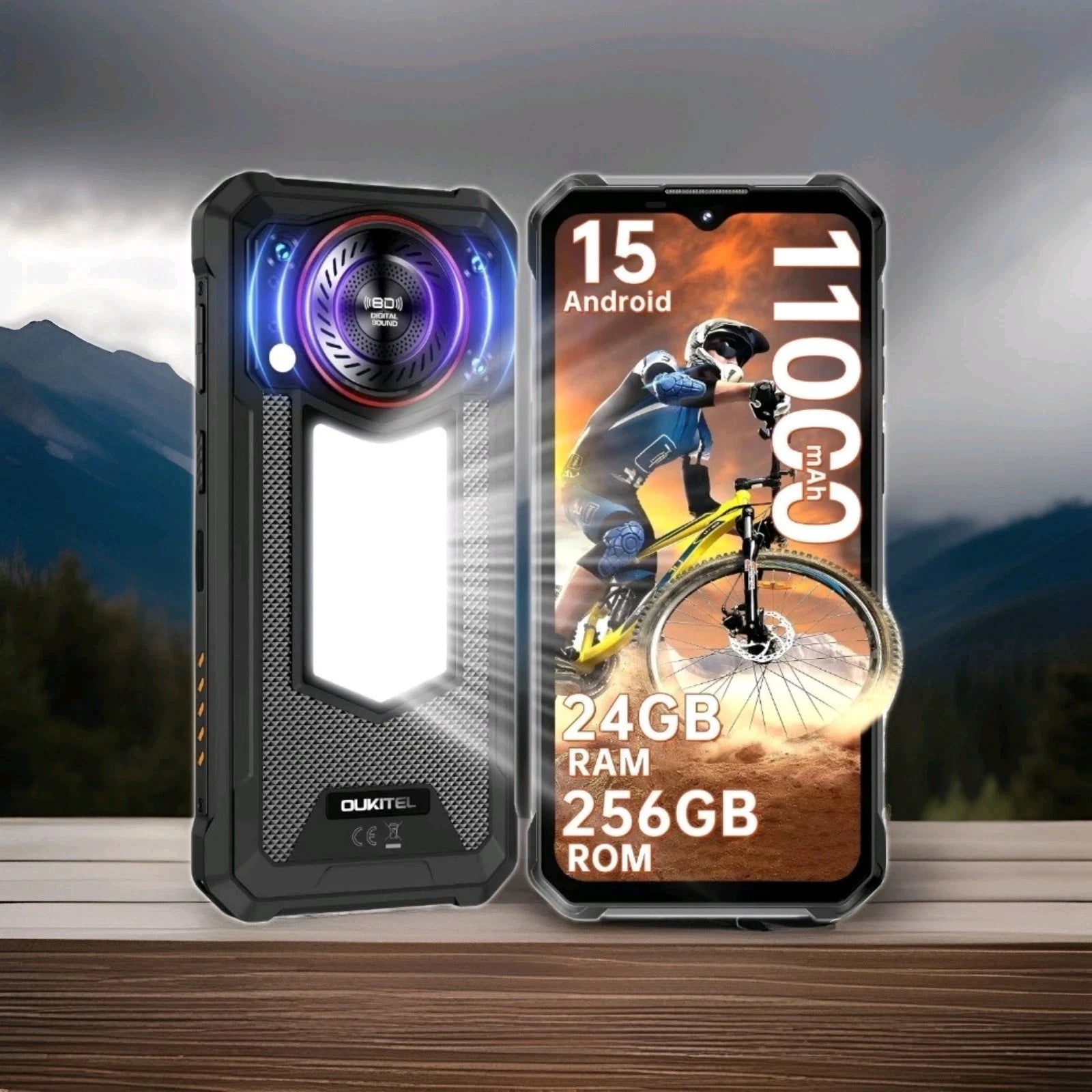 OUKITEL WP53 Pro 5G Outdoor Smartphone – 24GB RAM, 256GB Speicher, 50MP, Android 15