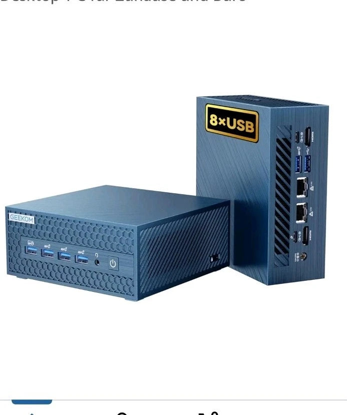 GEEKOM IT1 Mega Mini PC – Intel Core Ultra 5 125H, 32GB RAM, 1TB SSD, Windows 11 Pro (3 Jahre Garantie)