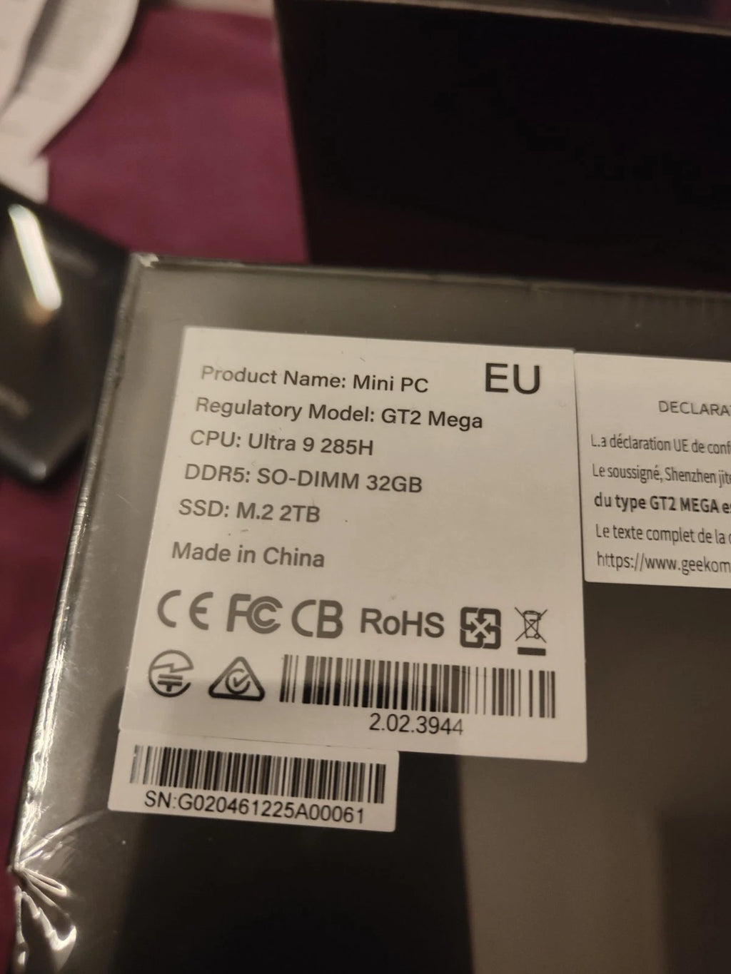 GEEKOM GT2 Mega Mini AI PC – Intel Core Ultra 9 285H, 32GB RAM, 1TB SSD, Windows 11 Pro