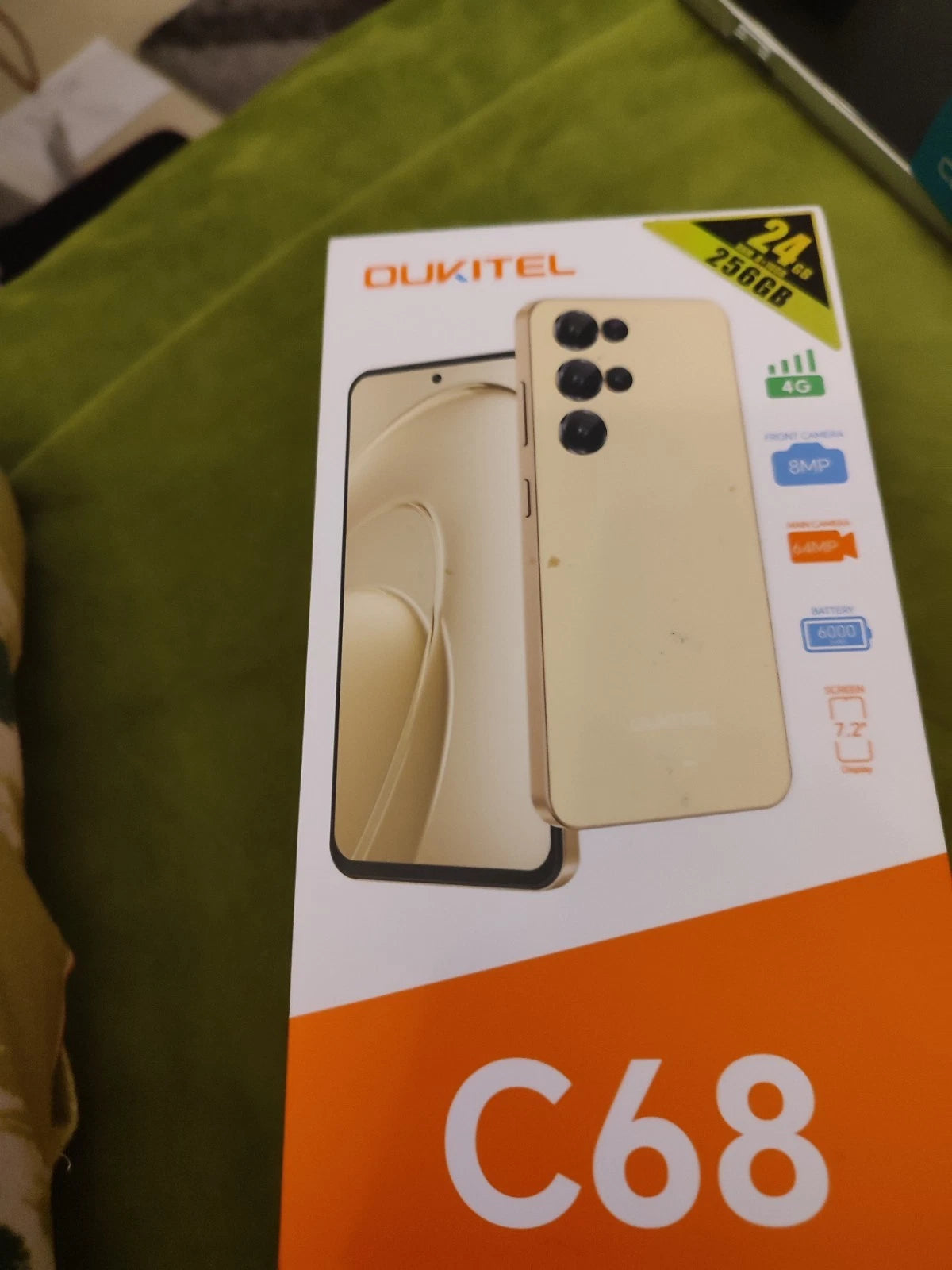 OUKITEL C68 Smartphone – 24GB RAM, 256GB Speicher, 7,2" Display, Dual SIM