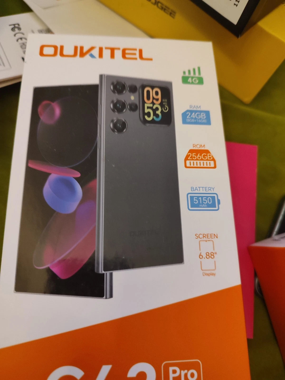 OUKITEL C62 Smartphone – 24GB RAM, 256GB Speicher, 6,9" Display, Android