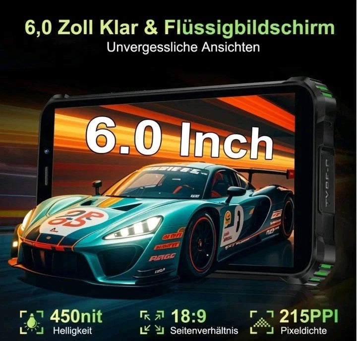 OUKITEL G5 Outdoor Smartphone – 16GB RAM, 128GB Speicher, IP68, Android 14