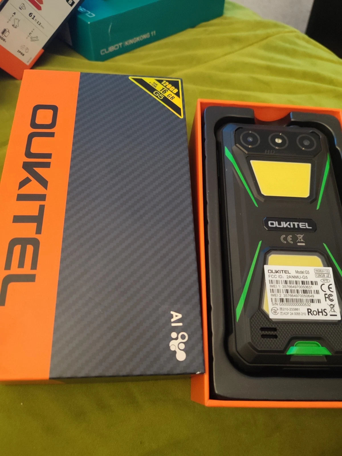 OUKITEL G5 Outdoor Smartphone – 16GB RAM, 128GB Speicher, IP68, Android 14